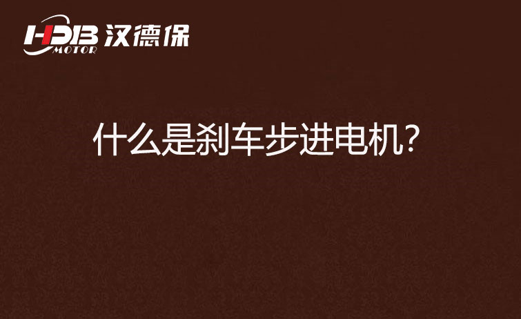 什么是剎車步進電機？
